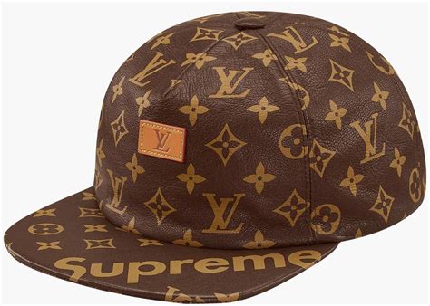 supreme x louis vuitton hat|Louis Vuitton supreme hat price.